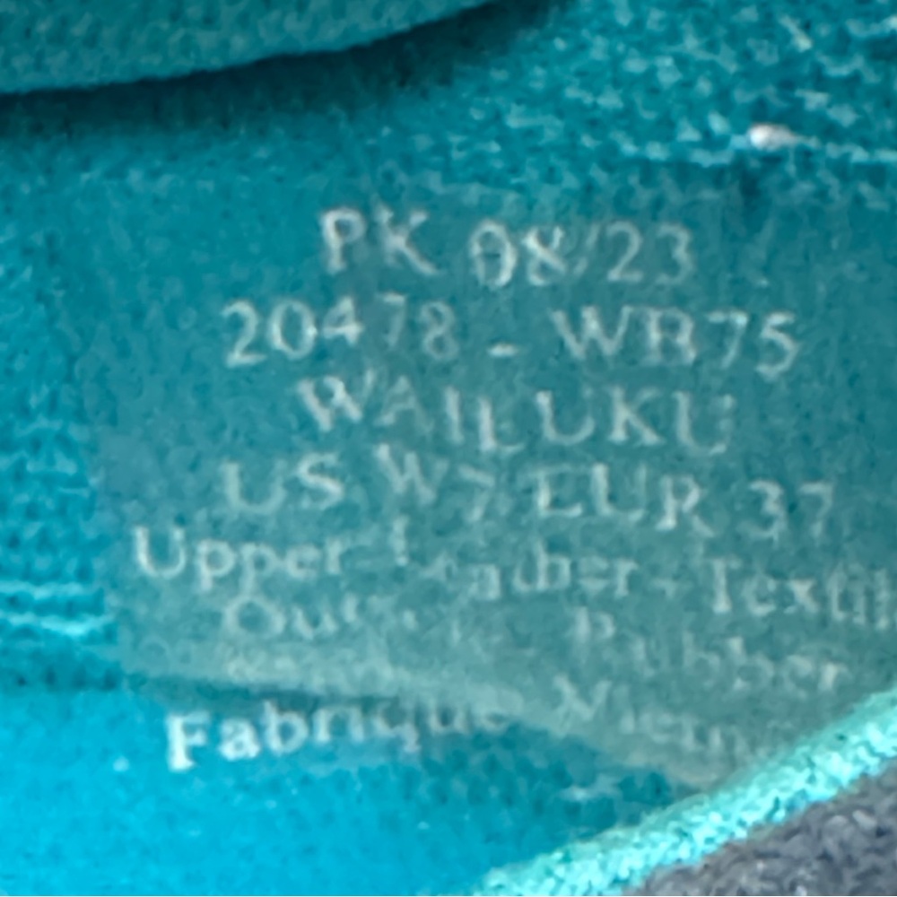 Olukai Wailuku Sneakers Size 7‎ Bright White Lagoon - Picture 12 of 12